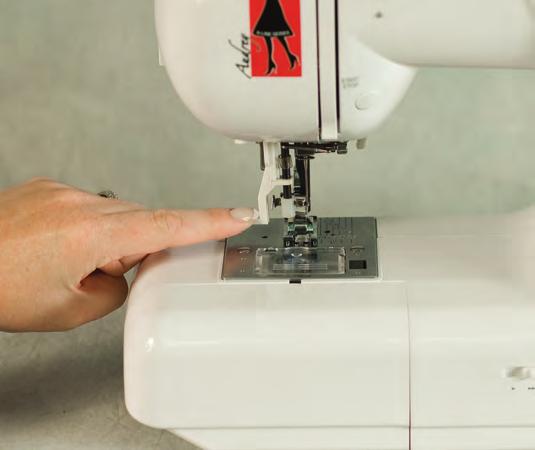 Drop-in Bobbin Load and replace your bobbins quickly and easily.