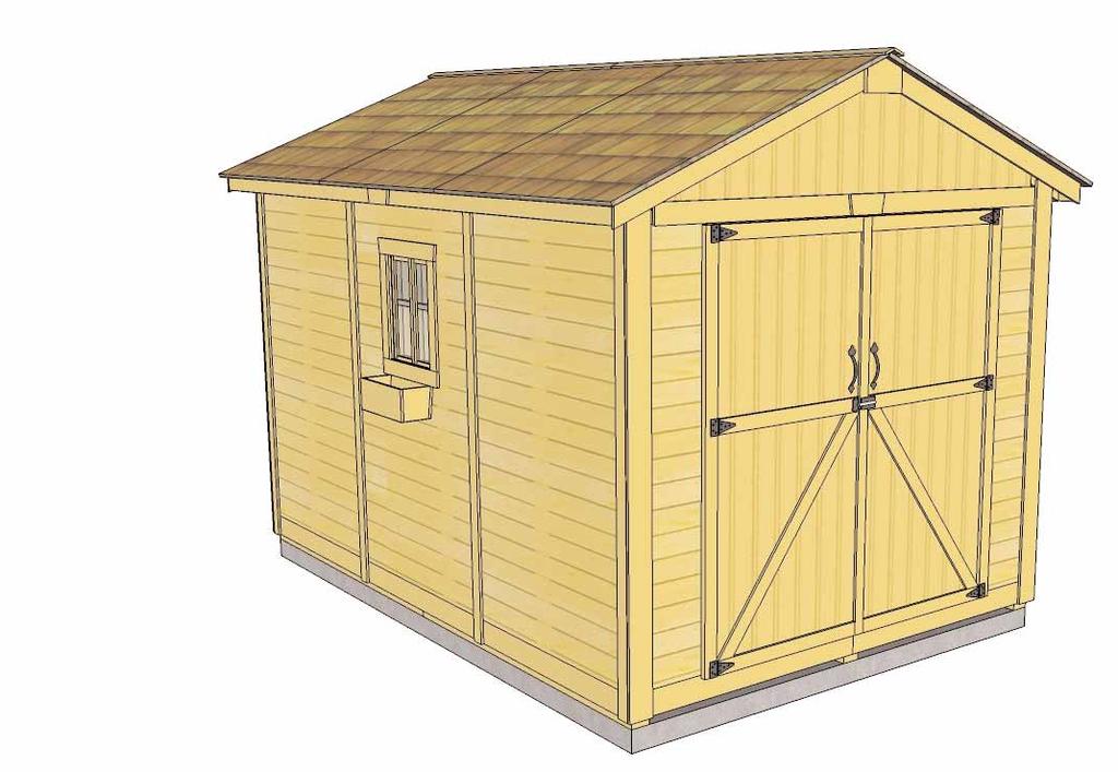 8x12 SpaceMaker Garden Shed Assembly Manual Version #6 Revised June / 2007 Thank you for purchasing a 8x12 SpaceMaker Garden Shed. Please take the time to identify all the parts prior to assembly.