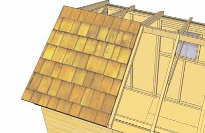 Roof Batten flush with rafter end. 48.