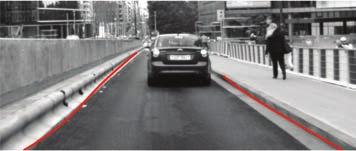 (2) Automatic obstacle avoidance function An application for use in autonomous driving that automatically avoids obstacles on the road and selects the path