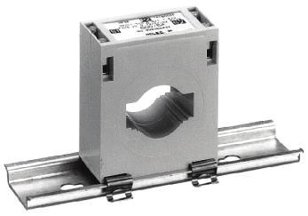 Clamp, in resilient stainless steel, for mounting on DIN-rail: The fitting is clipped without using tools.