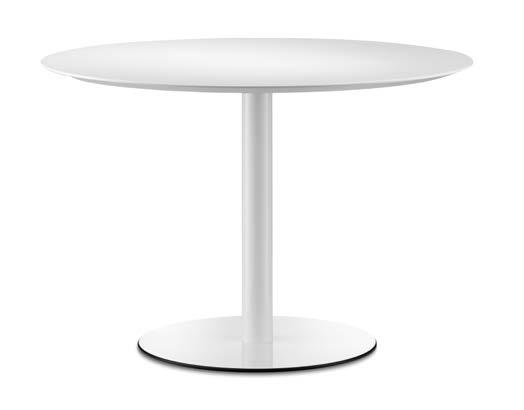 Similarly to the chairs, the Aline tables are also available in diverse designs.