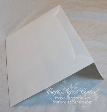 Step 10 Take five Whisper White medium envelopes and flip the