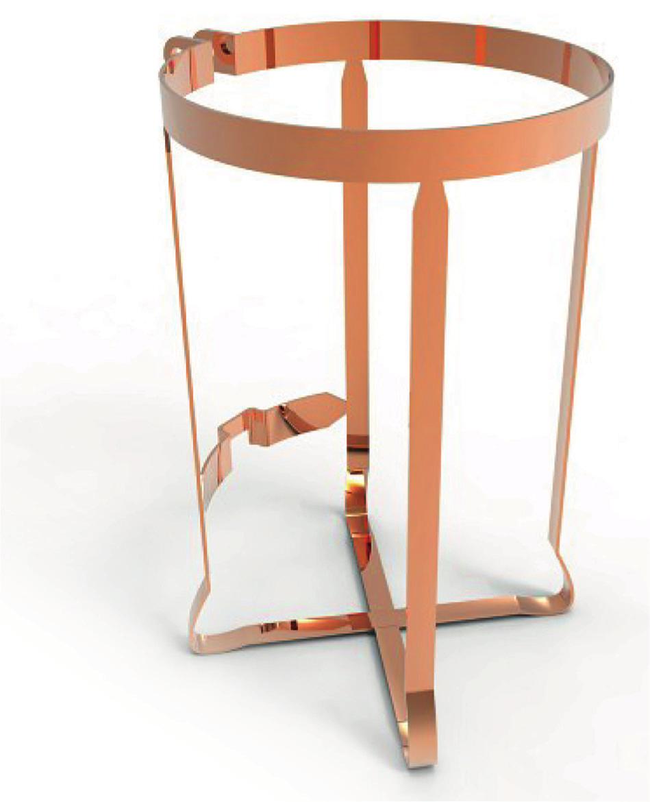 Image 1 The frame of the cafetiere, shown below, in Image consists of four vertical arms joined