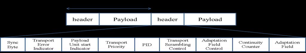 Network Information Table (NIT) CID To insert the Carrier-ID as a Network Information Table (NIT) frame in the original Transport Stream (TS) packets of the MPEG Stream Frame structure of TS packets