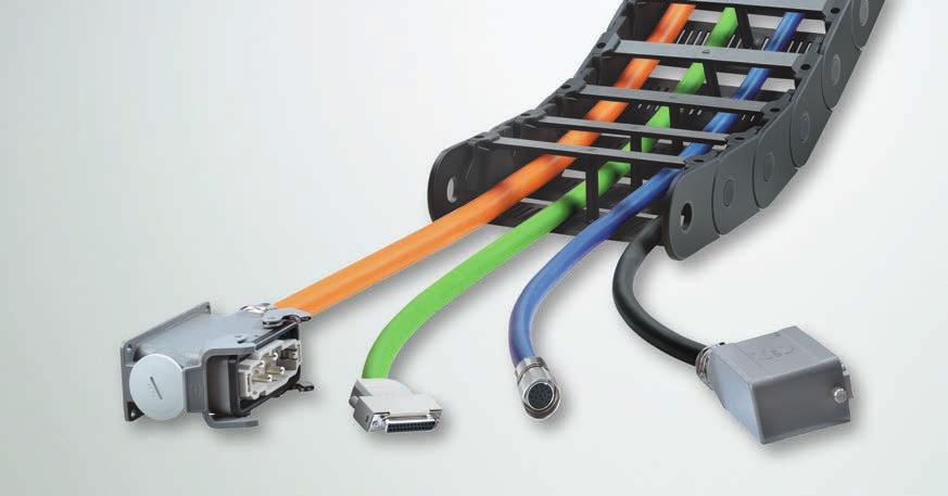 LÜTZE SUPERFLEX Plus PUR cables are special high flexing cables which are manufactured for use in applications with extreme flexing conditions such as c-tracks on machine tools.