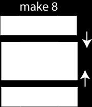 strip (Fig. 7). Repeat to make thirty-two B/I side strips total. 8.