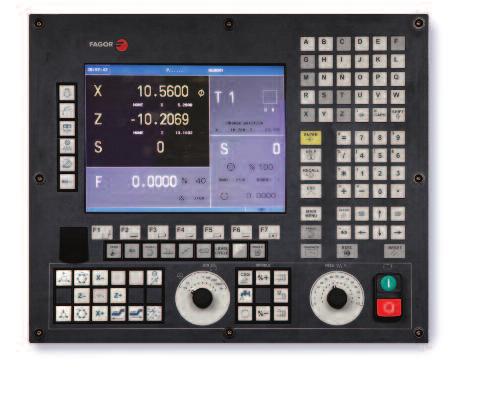 MultiTurn MR Series Fagor 8055i T Control Clausing/MultiTurn MR Series: The FAGOR 8055i T CNC Control is a user-friendly control offering both Icon Key based conversational programming or