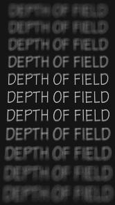 there is a finite depth of field Can