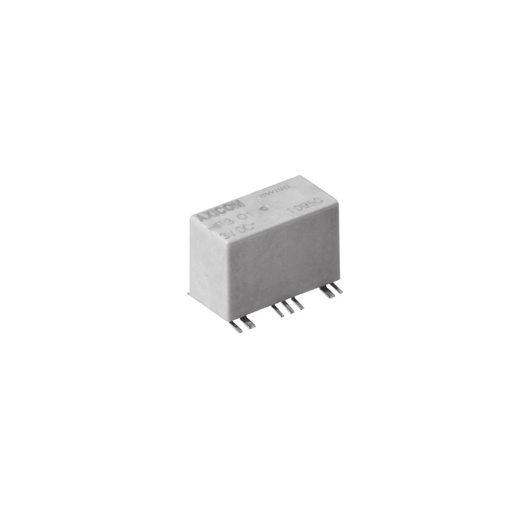 HF3 Relay n Y-Design n Frequency range DC to 3GHz n Impedance 50Ω or 75Ω n Small dimensions (14.6x7.