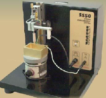 Figure 1. SS5 strain measurement unit. The LVDT consists of a central primary coil and two co-axial secondary coils placed in close proximity on either side.