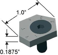 Corner Edge Clamp: Part No. 10272, $28.00 each Thin Corner Edge Clamp: Part No. 10273, $32.00 each Hardened Steel! Hardened Steel! Cutout on ends allows holding corners of workpieces or circular workpieces.