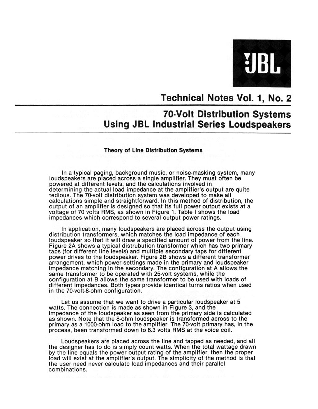 Technical Notes Vol. 1, No.