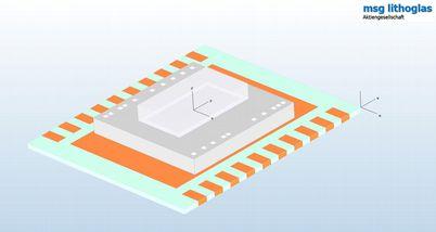 singulation of capped chips easily integrated in