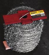 Barbed Wire Angas Fencing Barbed Wire comes with the guaranteed quality of being manufactured in Australia. Wooden spools with handles for easy unwind.