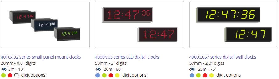 Intelligent Digital wall clocks for premium applications The Wharton 4000 range of professional