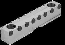 A B 41340-0900 61 90 41340-1250 96 125 41340 Jaw plates with pins for centre jaws B 24 4 Tool steel. Vice jaw hardened, bright.
