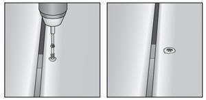 Concealing Screw Heads Using a #7, 2-1/4-inch stainless steel trim head