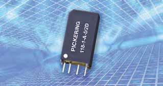 118-1-A-/2D ENGINEERING COMPONENTS PICKERING SERIES 118 High Resistance Single-in-Line reed relays Stacks on 0.2 x 0.