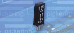 PICKERING SERIES 11 Single-in-Line reed re lays 10 or 1 Watts switching - Very high packing density Stacks on 0.1 x 0.