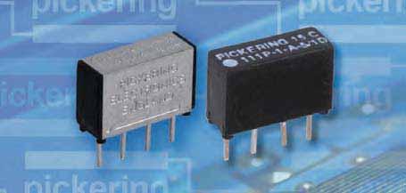 PICKERING SERIES 111 Pico-SIL Reed Relays Including coaxial types for up to 1. GHz for stacking on 0.1 x 0.