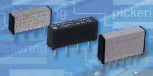FEATURES PICKERING SERIES 109 Micro-SIL Reed Relays Including coaxial types for stacking on 0.1 x 0.