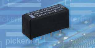PICKERING SERIES 101 CMOS Drive SIL Reed Relays Direct drive from 74HC or HCT FEATURES SoftCenter construction (see opposite) Highest quality instrumentation grade switches Board space may be saved