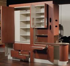 The upper equipment storage allows one x-ray to be utilized in two rooms. Multiple compartments provide operatory storage for auxiliary equipment, supplies and bulk products.