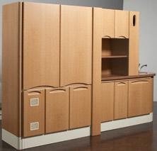 Storage Options Choose between door modules with interior shelves or drawer modules for your base cabinet storage.
