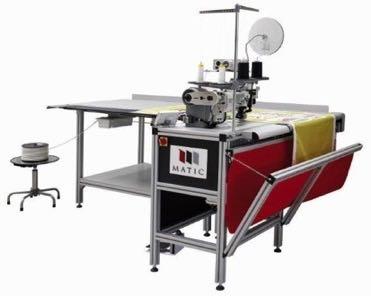 Sewing equipment CRONOS Ultimate: Highest quality, most flexible solution for sewing textiles in the digital market to produce flags, displays, banners, tents and curtains Conveyor belt