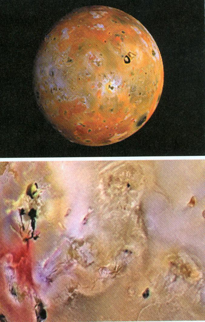 Combining several monochrome images Jupiter Moon Io (NASA) Bottom picture is a close-up of part of the top picture