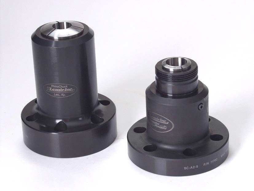 Collet Chucks Direct Mount Collet Chuck Simple and economical way of holding material for turning when using C or J style collets Pull-back design features effortless installation and employs the