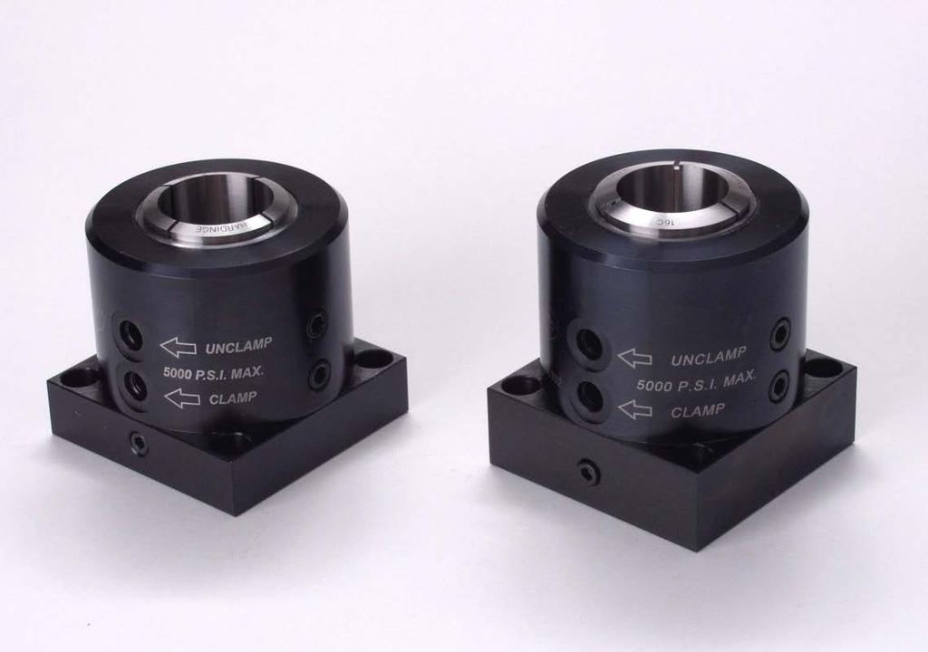 High Pressure Hydraulic Collet Closers Double acting, fixed-length operation