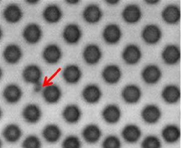 length/working distance is required. Figure 10 shows a 300 MHz image of 20µ micro bump bonds of the top die in a silicon interposer sample.