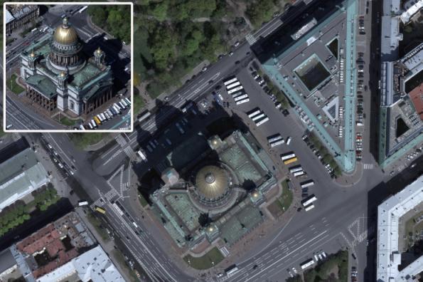 Raizman, Gozes 63 Figure 7: Saint Isaac's Cathedral, Saint Petersburg, A3 Edge vertical and oblique images. For comparison, in 2011 the same company was contracted to survey the exact same urban area.