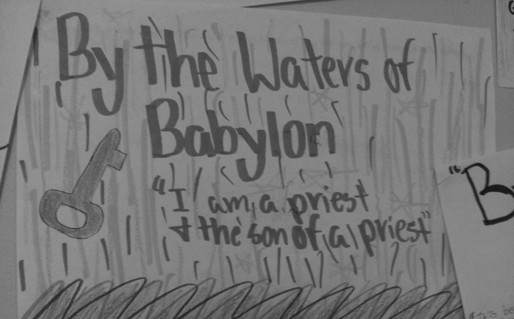 By the Waters of Babylon STEPHEN VINCENT BENET Book Cover Project Directions: Imagine that By the Waters of Babylon is being published as its own book. What would the cover of the book look like?