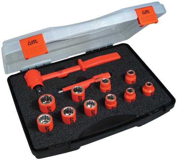 ITL INSULATED HAND TOOLS METRI / IMPERIAL SOKET SET ½ SQ DR A Metric and Imperial Socket Set containing common sizes.