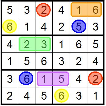 UZZLE 7 Irodoku Fill in digits -9 so that no numbers repeat in any row, column or x bolded boxes.