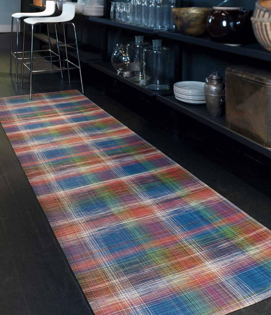 and exact. ABOVE: PLACEMATS IN MULTI PLAID.
