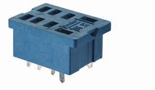 96 Sockets and accessories for 56 series relays 56 96. pprovals PCB socket 96. (blue) 96..0 (blue) 96.4 (blue) For relay type 56.3 56.34 ccessories 094.