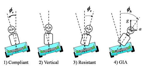 passengers. 2) Vertical condition: the head is always vertical, regardless of the motion of the vehicle.