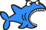 This makes it look like the shark is closing his mouth and opening it again. You have now finished the basic game.