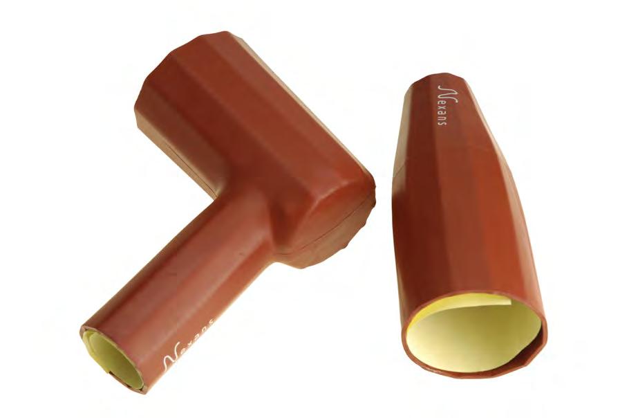 RAB/SB HEAT-SHRINKABLE BUSHING BOOT Heat-shrinkable bushing boots are used to increase the creepage distance between the live metal and surrounding metal work and neighbouring phases.