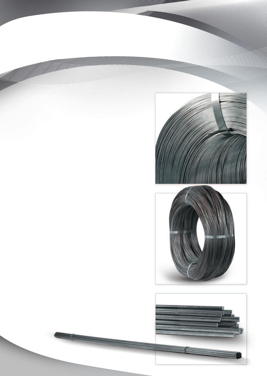 BARE WIRES Material: unalloyed, low-carbon steel according to PN-EN 10016-2; PN-EN 10025; ASTM A 510 M standards Hard wires WIRE DIAMETER: TENSILE STRENGTH: RANGE OF WEIGHT: TYPE OF PACKAGING: