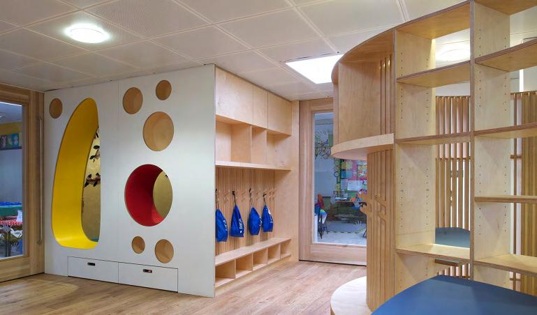 Birch Plywood The Natural Choice Orleans Infant School project by DLA Architecture and Tandem (Photo by Leigh Simpson).