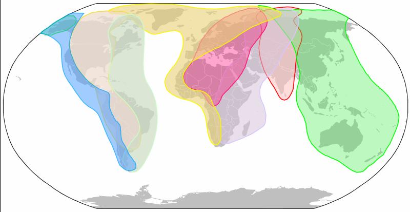 World flyways for migratory birds Mississippi Americas Atlantic Pacific Americas Americas East