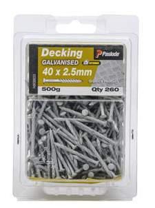 DECKING NAILS Fixing Timber to Timber Paslode Decking Spikes