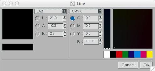 OTHER FUNCTIONS - Then define the line thickness: Either check the 1 pixel box, the line will automatically be 1-pixel thick Or enter directly the value in the field.