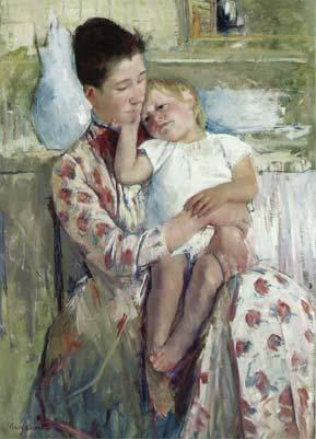 Direction/Movement Example This painting by Mary Cassatt makes strong use of direction and movement. Can you see where the direction leads us?