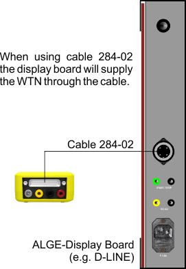 Connect the impulse device (e.g. photocell) with a banana cable. Connect at the photocell and WTN on the red and black banana socket.